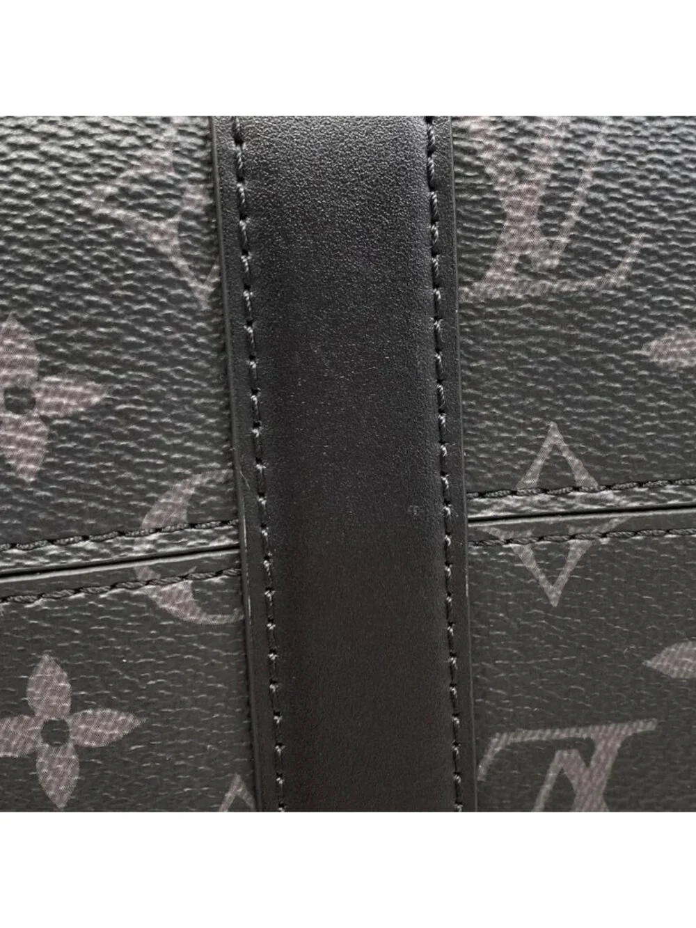Louis Vuitton City Keepall Shoulder Bag Monogram Eclipse Black Gray